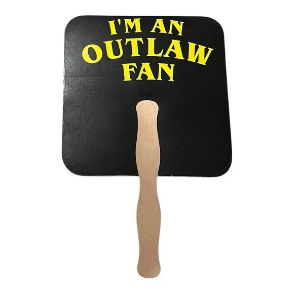 2005 Outlaw Performance "I'm an Outlaw Fan" Avonmore PA Advertising Fan - Picture 2 of 2